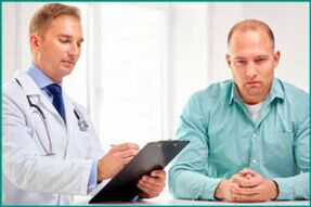 O paciente na recepción do médico