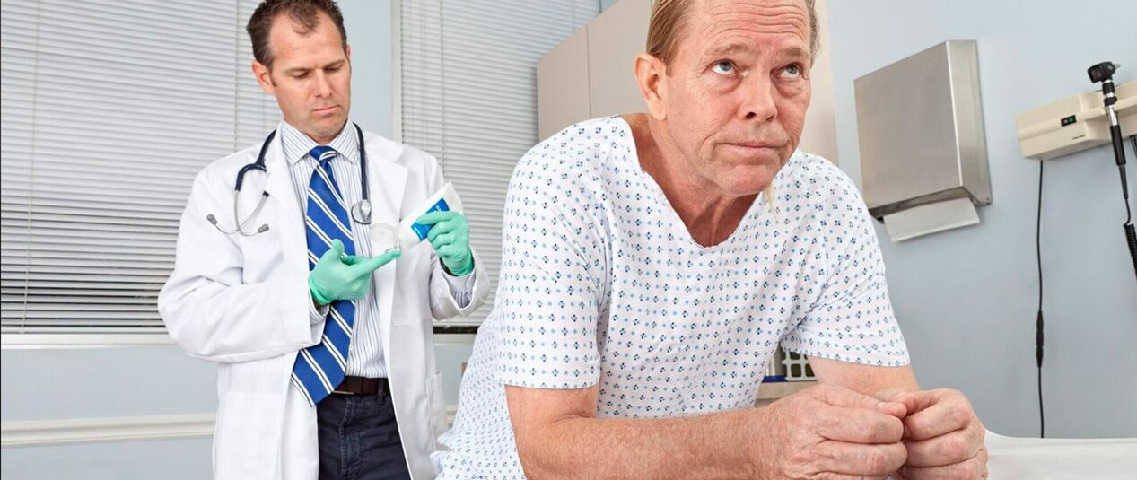 Terapia de prostatite na recepción do médico